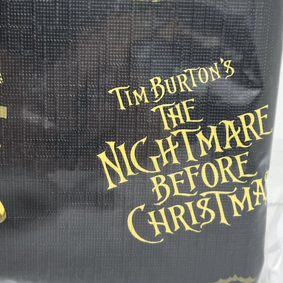 Disney Nightmare Before Christmas Tablecloth 70" Round Oogie Boogie Black Yellow - Picture 5 of 12